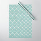 Bows & Ribbons Pattern XXVIII Pastel Mint Green Wrapping Paper Gallery Image 1
