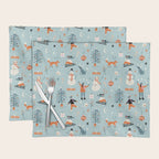 Christmas Scene Blue Placemat Gallery Image 1