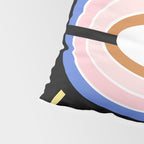 Retro evil eye - black & gold Pillow Sham Gallery Image 4