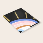 Retro evil eye - black & gold Notebook Gallery Image 2