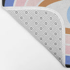 Retro evil eye - black & gold Bath Mat Gallery Image 2