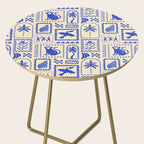 Vintage summer nature patchwork art pattern Side Table Gallery Image 2