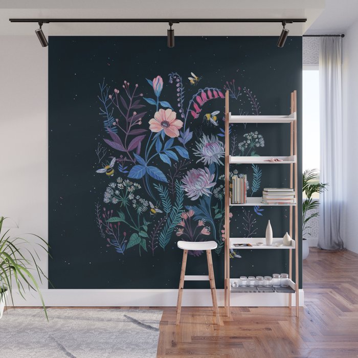 Bees Garden Wall Mural Gallery Image 1