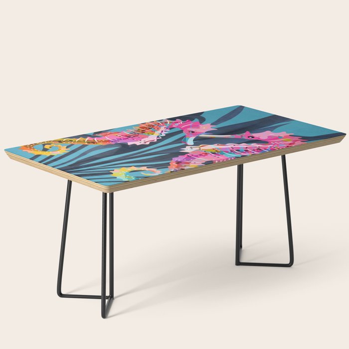 Colorful Seahorses Art 1 Coffee Table Gallery Image 1