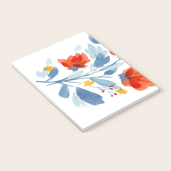 Watercolor Flowers Notebook Gallery Image 3