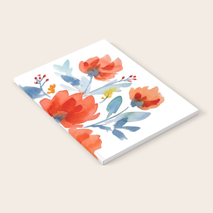 Watercolor Flowers Notebook Gallery Image 2