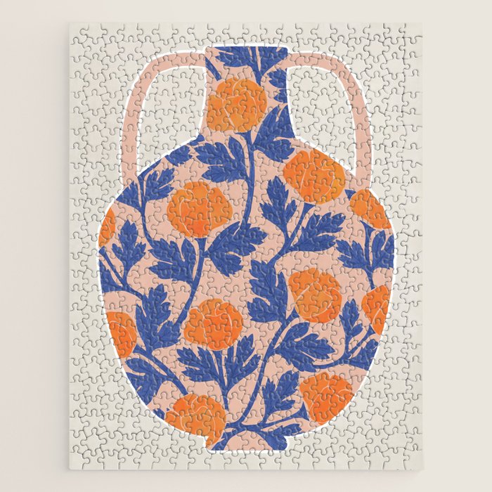 flowers and vase Jigsaw Puzzle