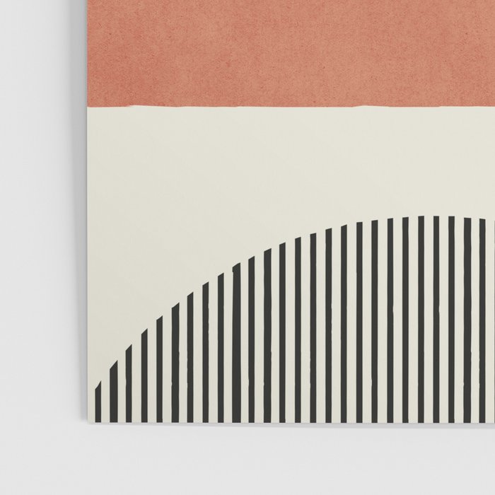 Abstract Lines Composition - Gold Orange Brown Poster Gallery Image 3