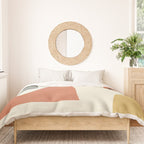 Abstract Lines Composition - Gold Orange Brown Duvet Cover Gallery Image 3