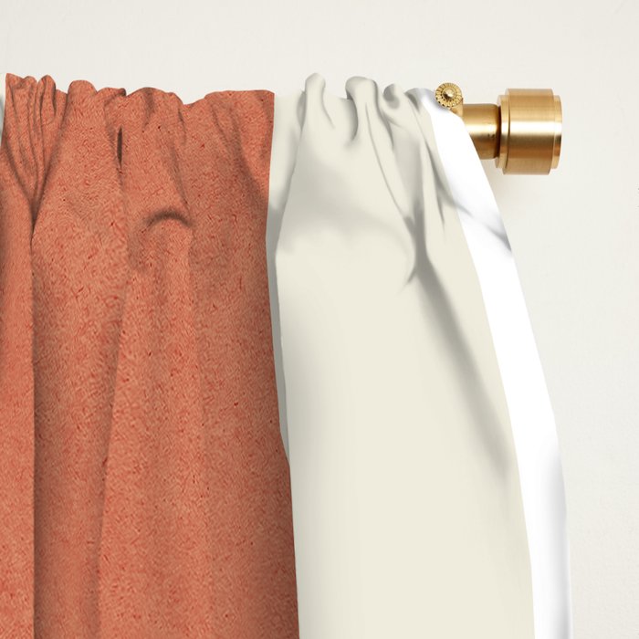 Abstract Lines Composition - Gold Orange Brown Window Curtain Gallery Image 2