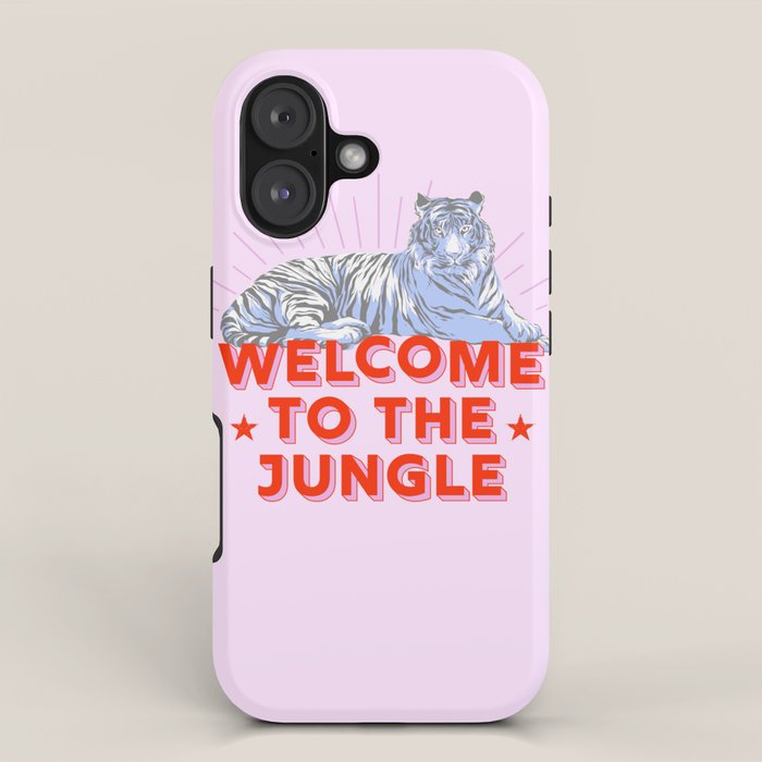 welcome to the jungle - retro tiger iPhone Case Gallery Image 1