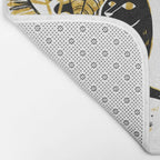 Gold & Black Panther Bath Mat Gallery Image 2