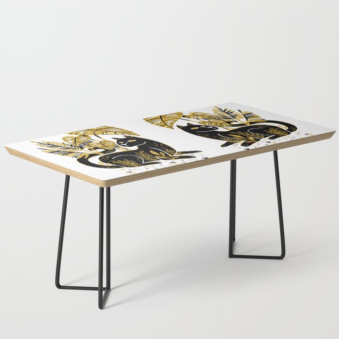 Gold & Black Panther Coffee Table Gallery Image 1