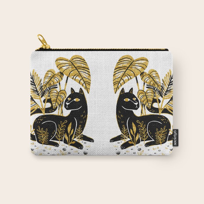Gold & Black Panther Carry All Pouch Gallery Image 1