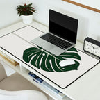 Split Philodendron Leaf Illustration Desk Mat Gallery Image 2