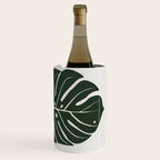 Split Philodendron Leaf Illustration Wine Chiller Gallery Image 3