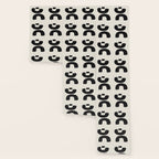 Mid Century Modern Minimalist Abstract Art Brush Strokes Black & White Ink Art Tribal Marking Wallpaper Gallery Image 3