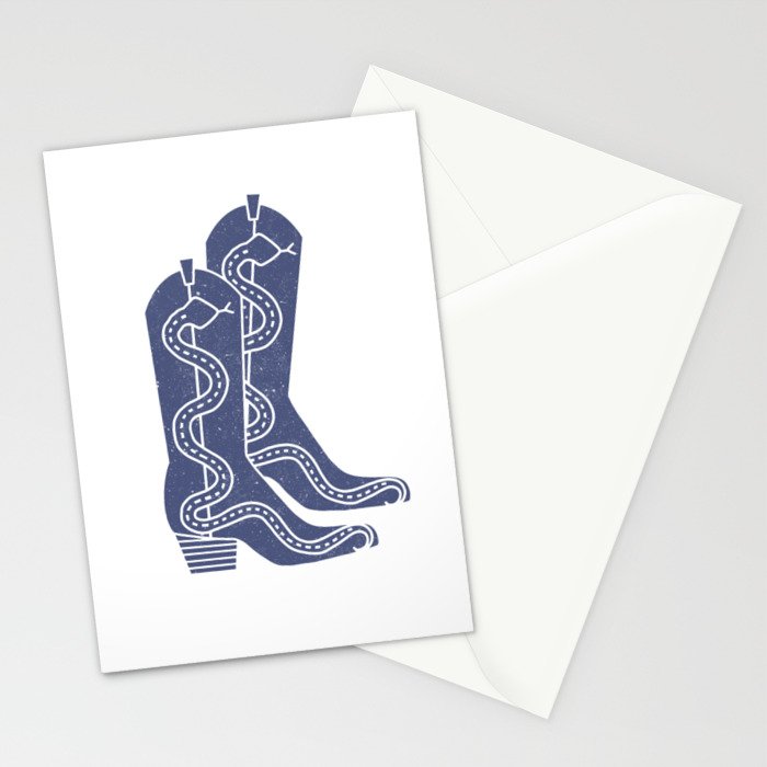 Cowboy Boots Stationery Card Gallery Image 2
