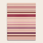 Dusty Rose And Blush Stripes Notebook Gallery Image 4