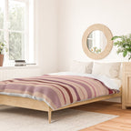Dusty Rose And Blush Stripes Duvet Cover Gallery Image 2