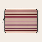Dusty Rose And Blush Stripes Laptop Sleeve Gallery Image 1