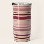 Dusty Rose And Blush Stripes Travel Mug Gallery Image 3