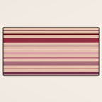 Dusty Rose And Blush Stripes Desk Mat Gallery Image 3