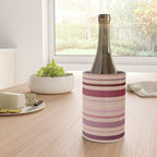 Dusty Rose And Blush Stripes Wine Chiller Gallery Image 4