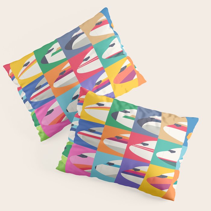 Retro Airline Nose Livery - USA Pillow Sham Gallery Image 3