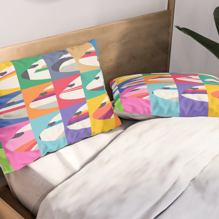 Retro Airline Nose Livery - USA Pillow Sham Gallery Image 2