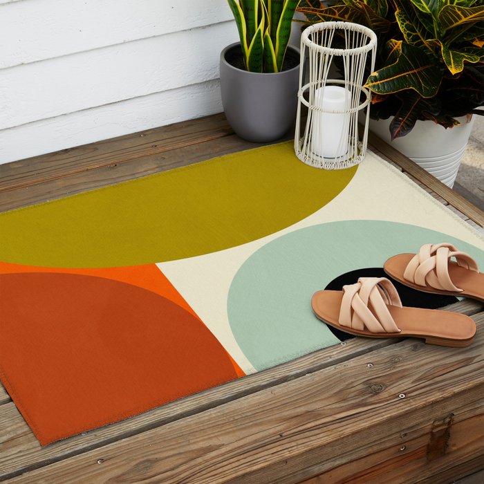 think big 5 shapes geometric Outdoor Rug Gallery Image 2