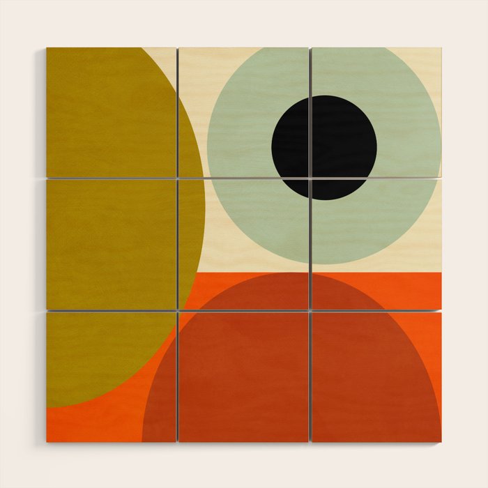 think big 5 shapes geometric Wood Wall Art Gallery Image 1
