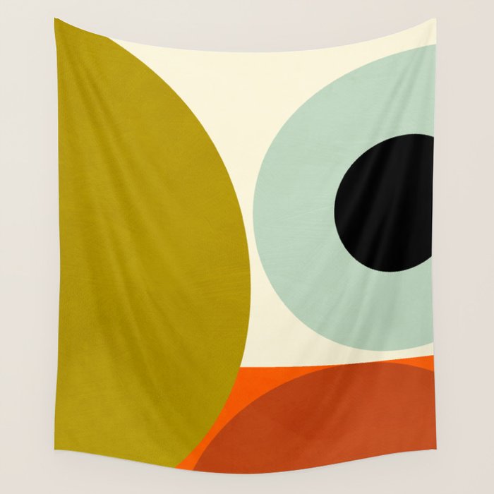 think big 5 shapes geometric Wall Tapestry Gallery Image 4