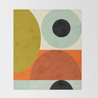 think big 5 shapes geometric Throw Blanket Gallery Image 2