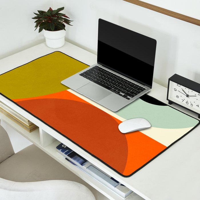 think big 5 shapes geometric Desk Mat Gallery Image 2