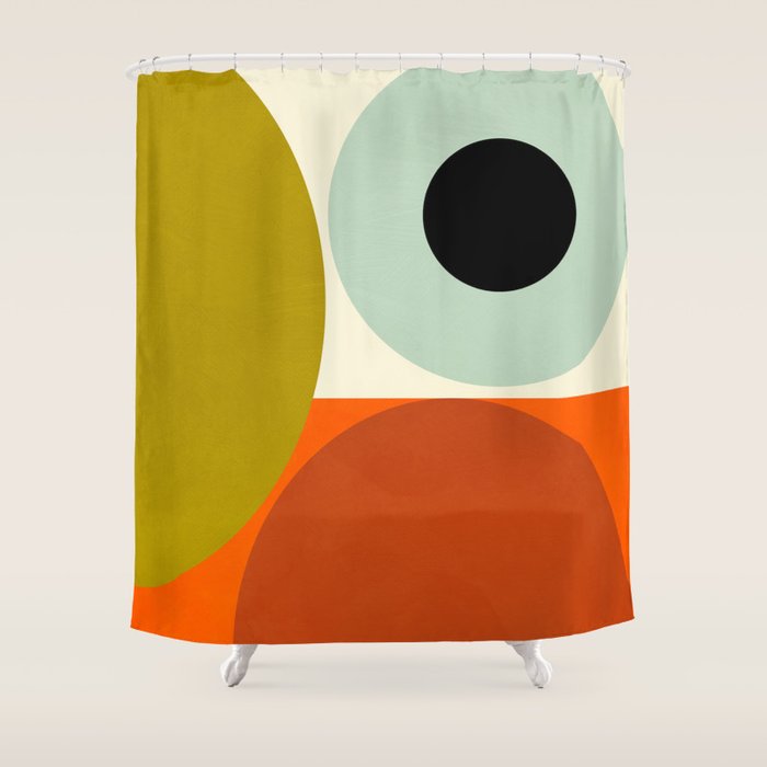 think big 5 shapes geometric Shower Curtain Gallery Image 1