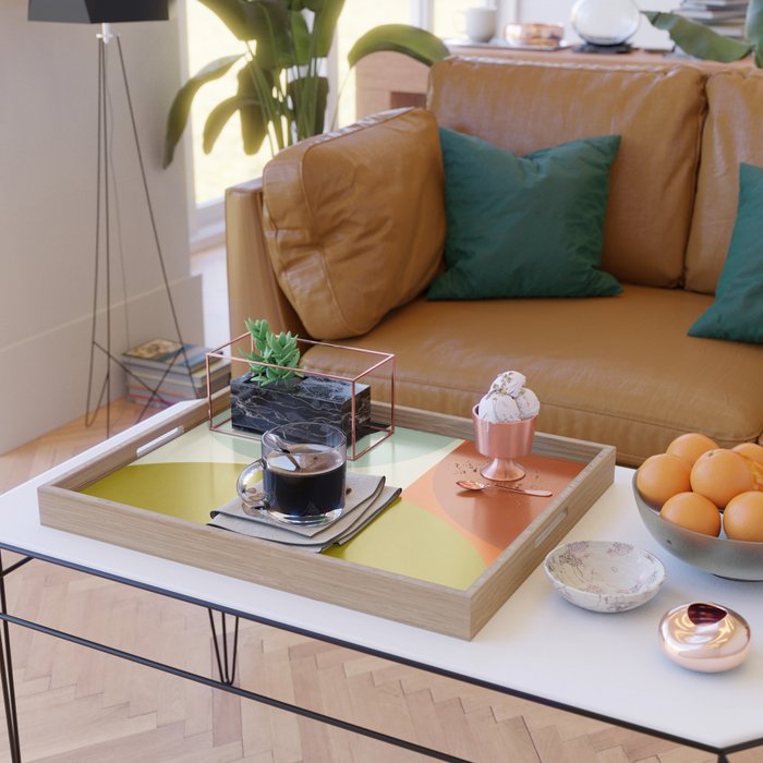 think big 5 shapes geometric Serving Tray Gallery Image 2