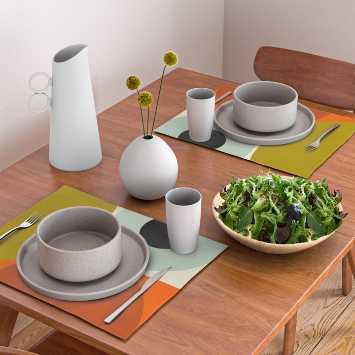 think big 5 shapes geometric Placemat Gallery Image 2