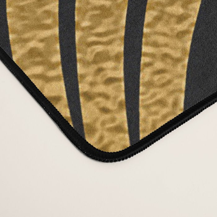 Art Deco Luxurious Gold and Ebony Black Elegant Design Desk Mat Gallery Image 4