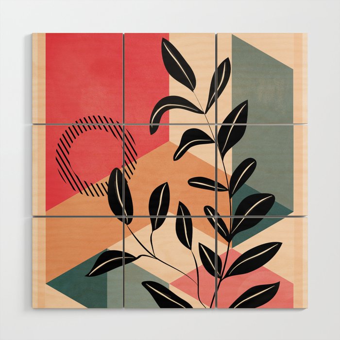 Tropical Geometry 15 Wood Wall Art Gallery Image 1
