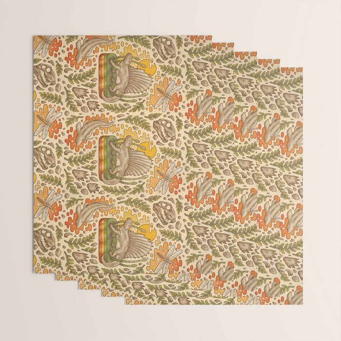 Daydream Dimetrodon Wrapping Paper Gallery Image 3