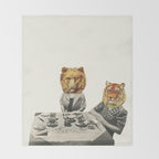 Tea Party Throw Blanket Gallery Image 2