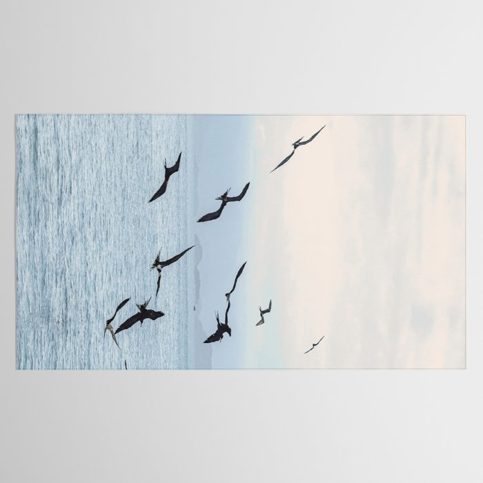 Flock of Birds at Sunset Tablecloth Gallery Image 2