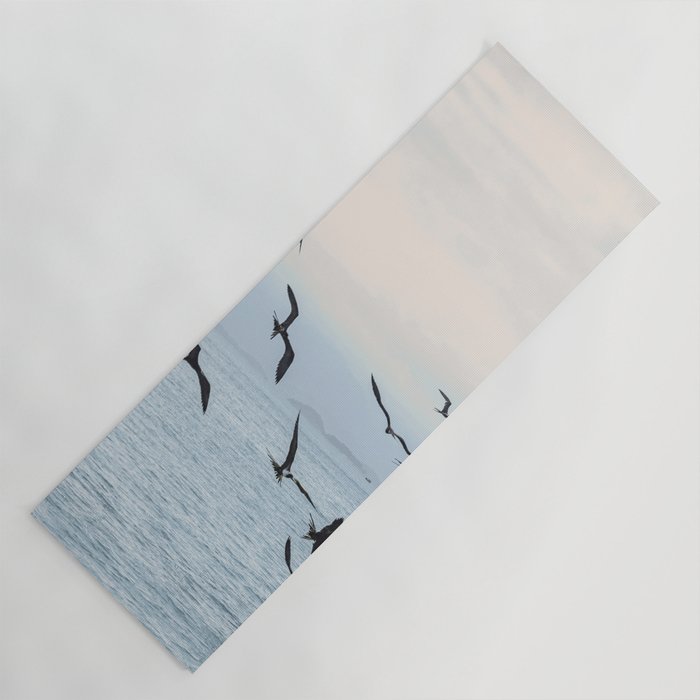 Flock of Birds at Sunset Yoga Mat Gallery Image 1