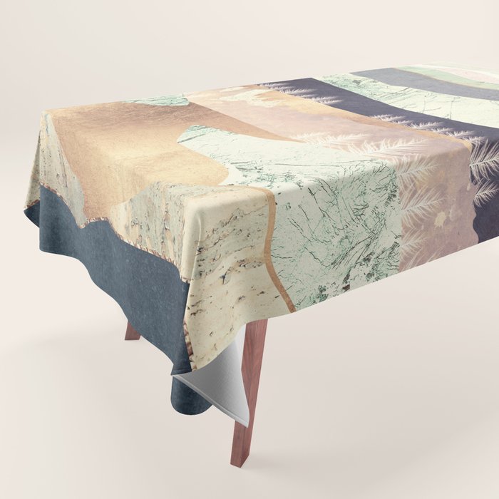 Golden Spring Reflection Tablecloth Gallery Image 1
