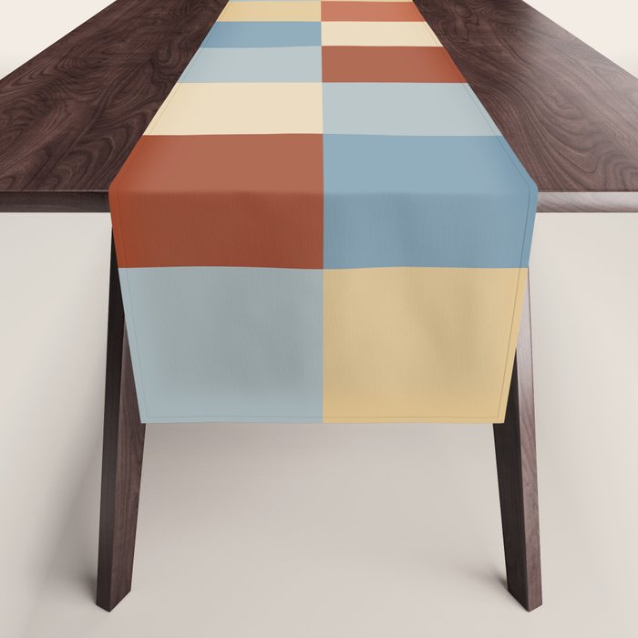 Bold Retro Checks Pattern - Large XX Table Runner Gallery Image 1