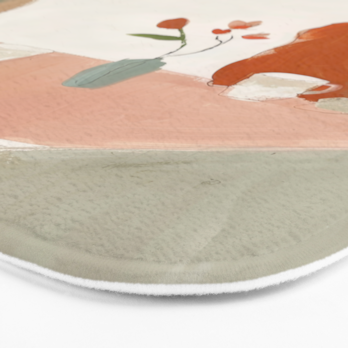 Abstract Cafe Stillness Bath Mat Gallery Image 3