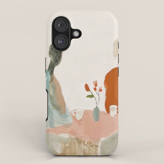 Abstract Cafe Stillness iPhone Case Gallery Image 1