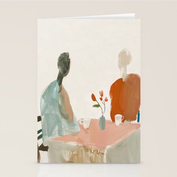 Abstract Cafe Stillness Stationery Card Gallery Image 2