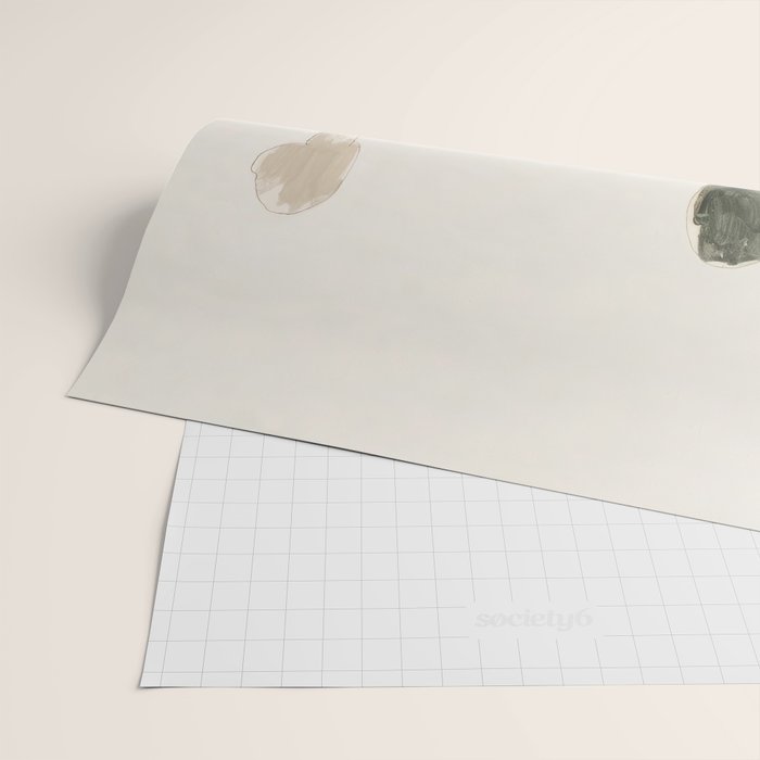 Abstract Cafe Stillness Wrapping Paper Gallery Image 2